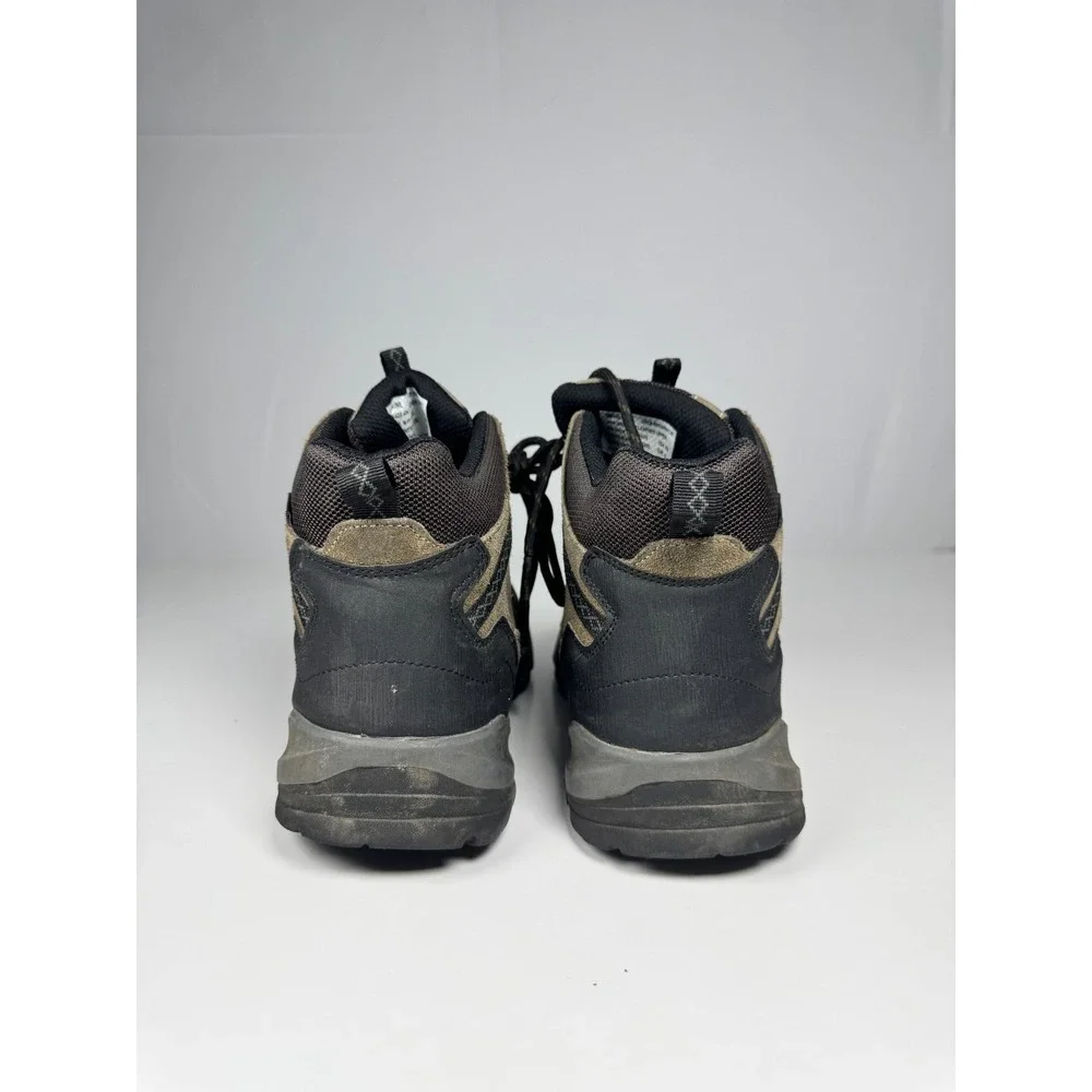 Eddie Bauer Ridgeline Mens US 9 M Hiking Boots Brown Black Leather Waterproof